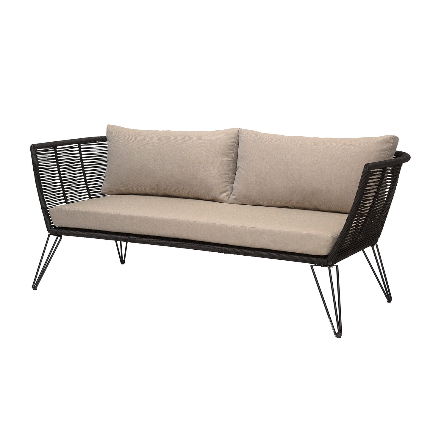 Sofa Mundo, Schwarz, Metall