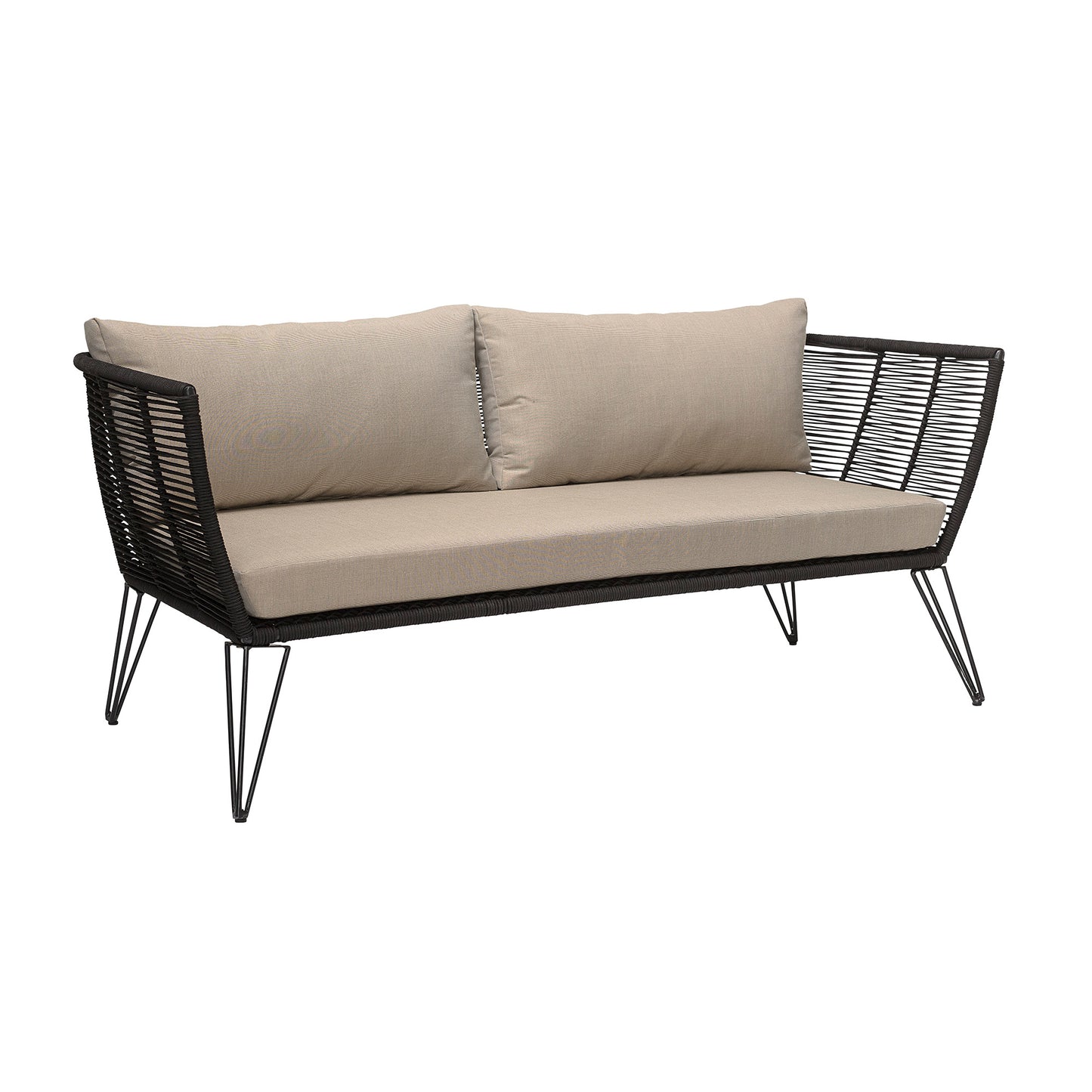 Sofa Mundo, Schwarz, Metall