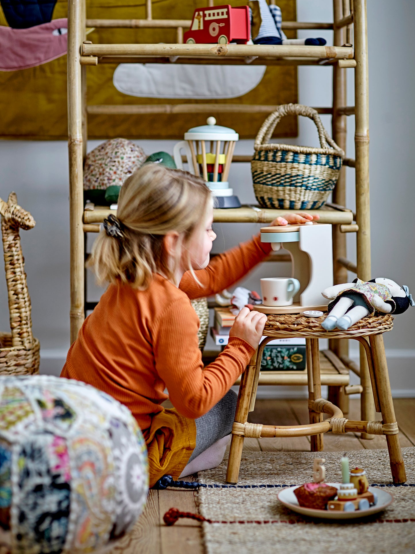 Bücherregal Zep, Natur, Bambus