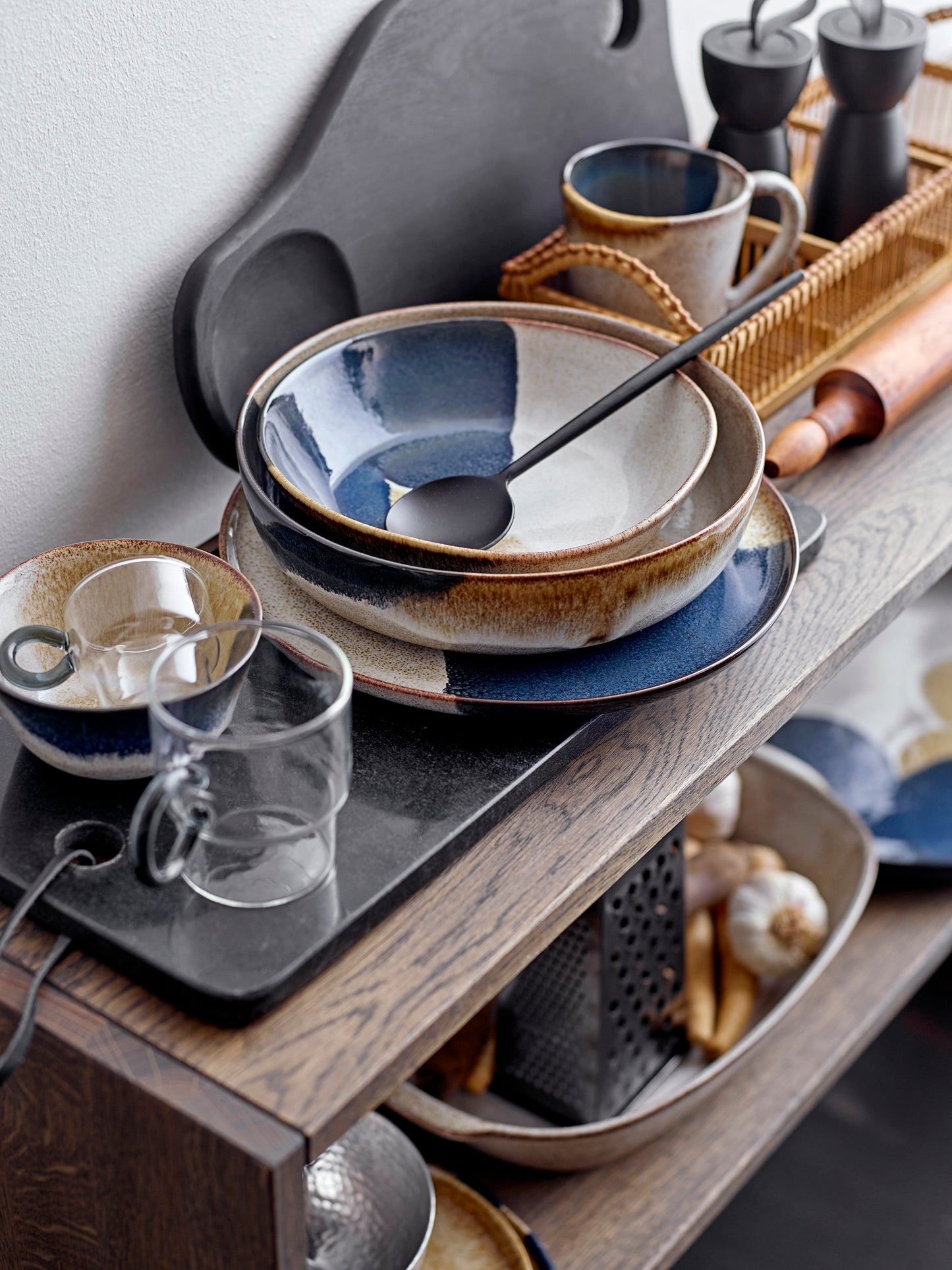 Salz- und Pfeffermühle Hanif, Schwarz, Gummibaumholz