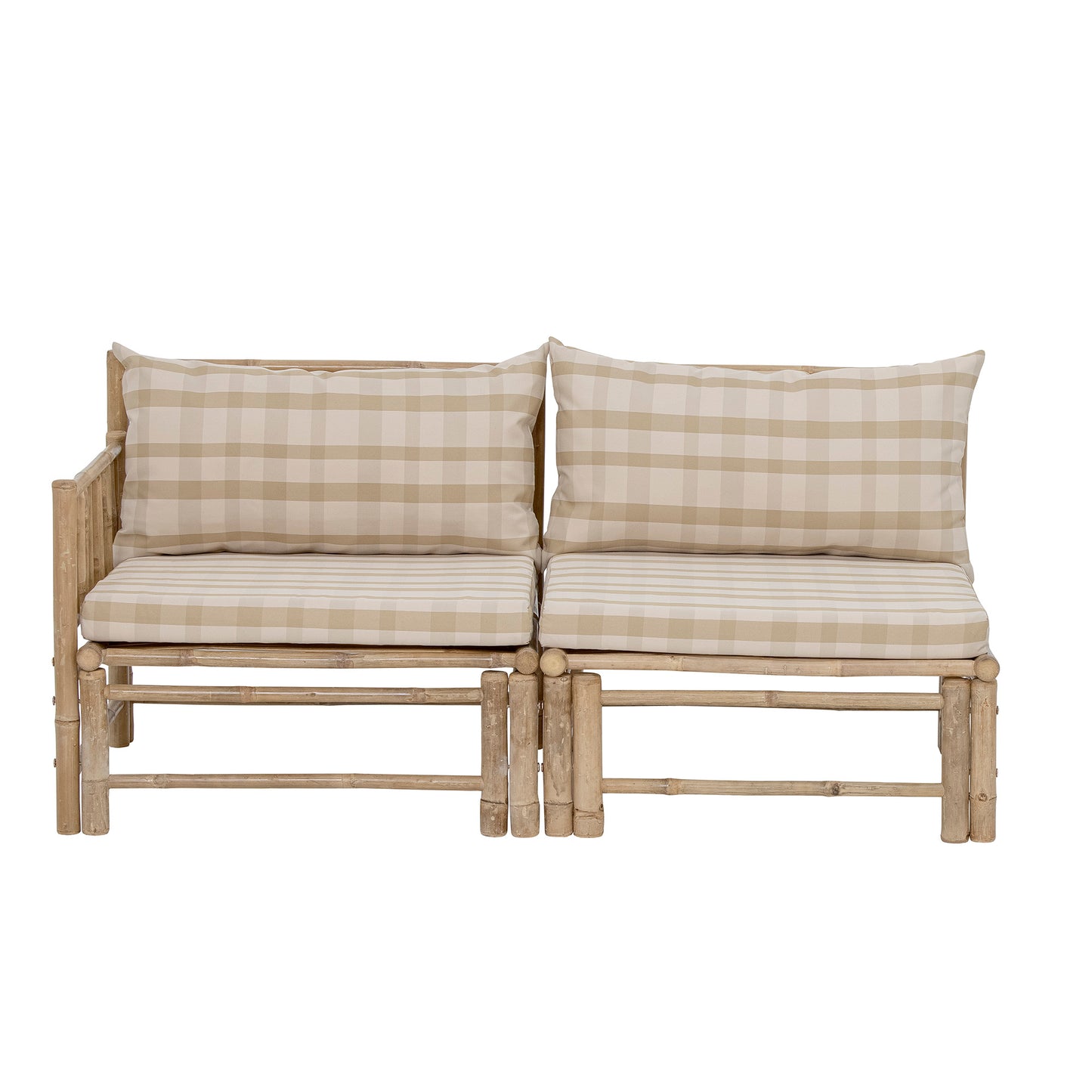 Modul-Sofa linke Ecke Korfu, Natur, Bambus