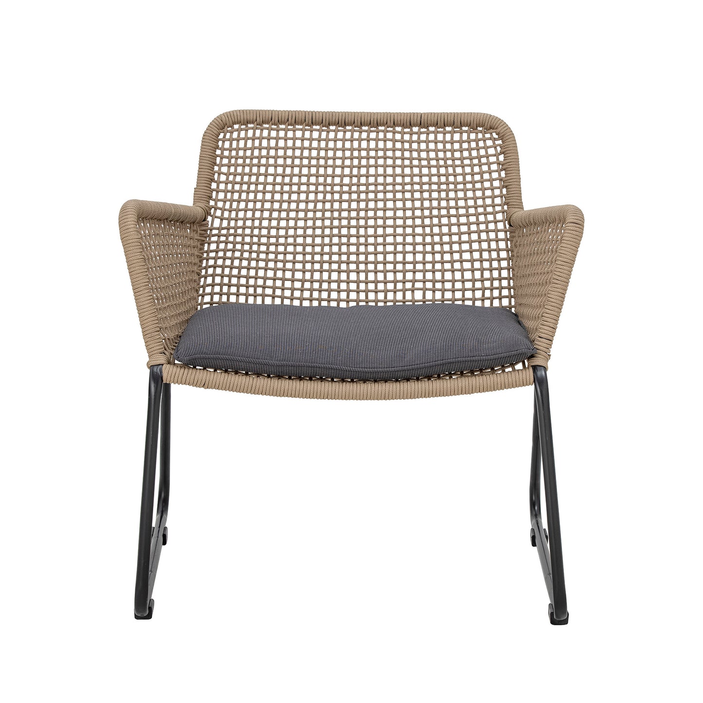 Loungesessel Mundo, Braun, Metall
