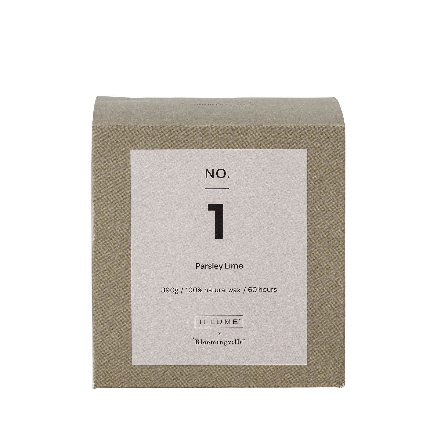 NO. 1 - Parsley Lime Duftkerze, Grün, Natürliches Wachs