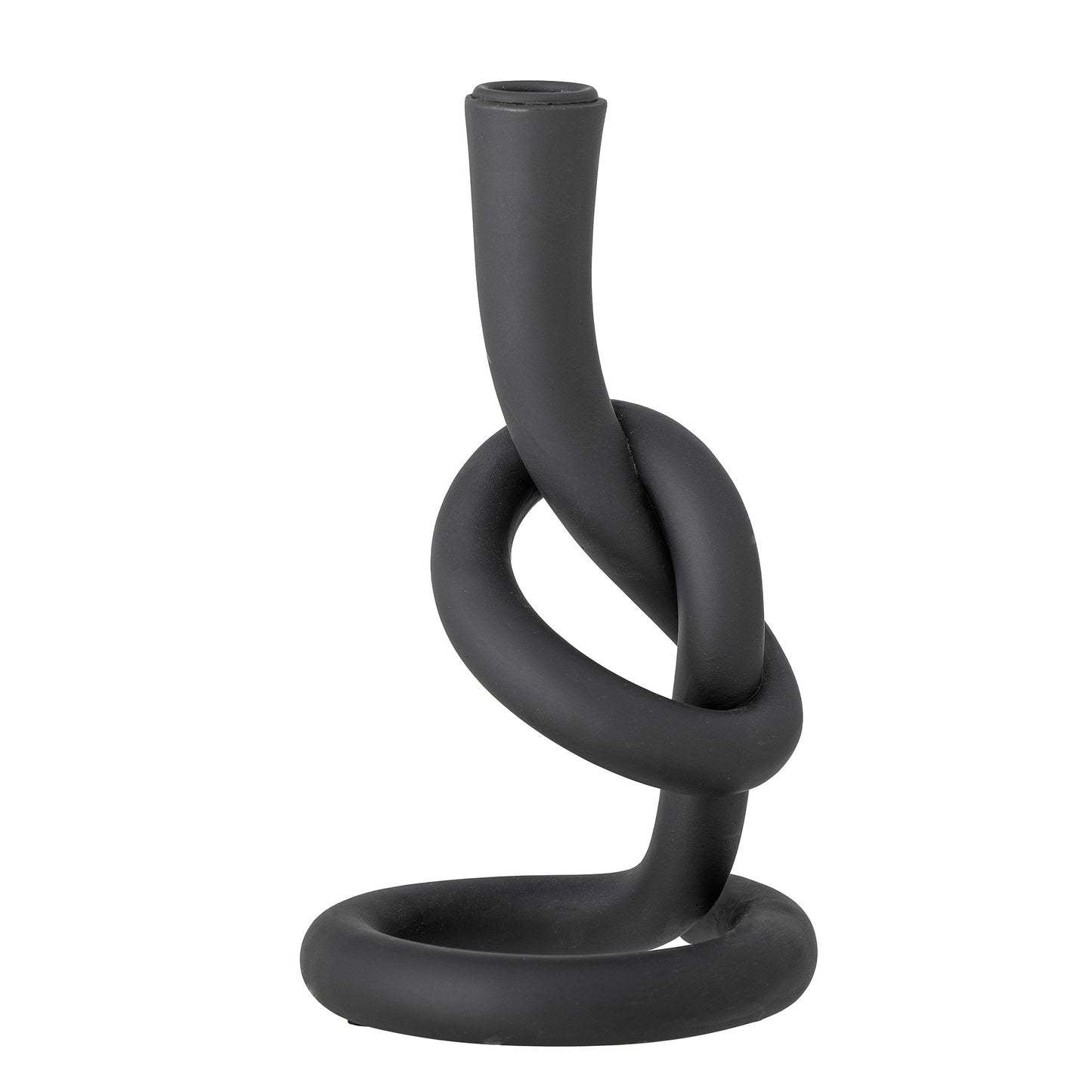 Kerzenhalter Flikka, Schwarz, Polyresin