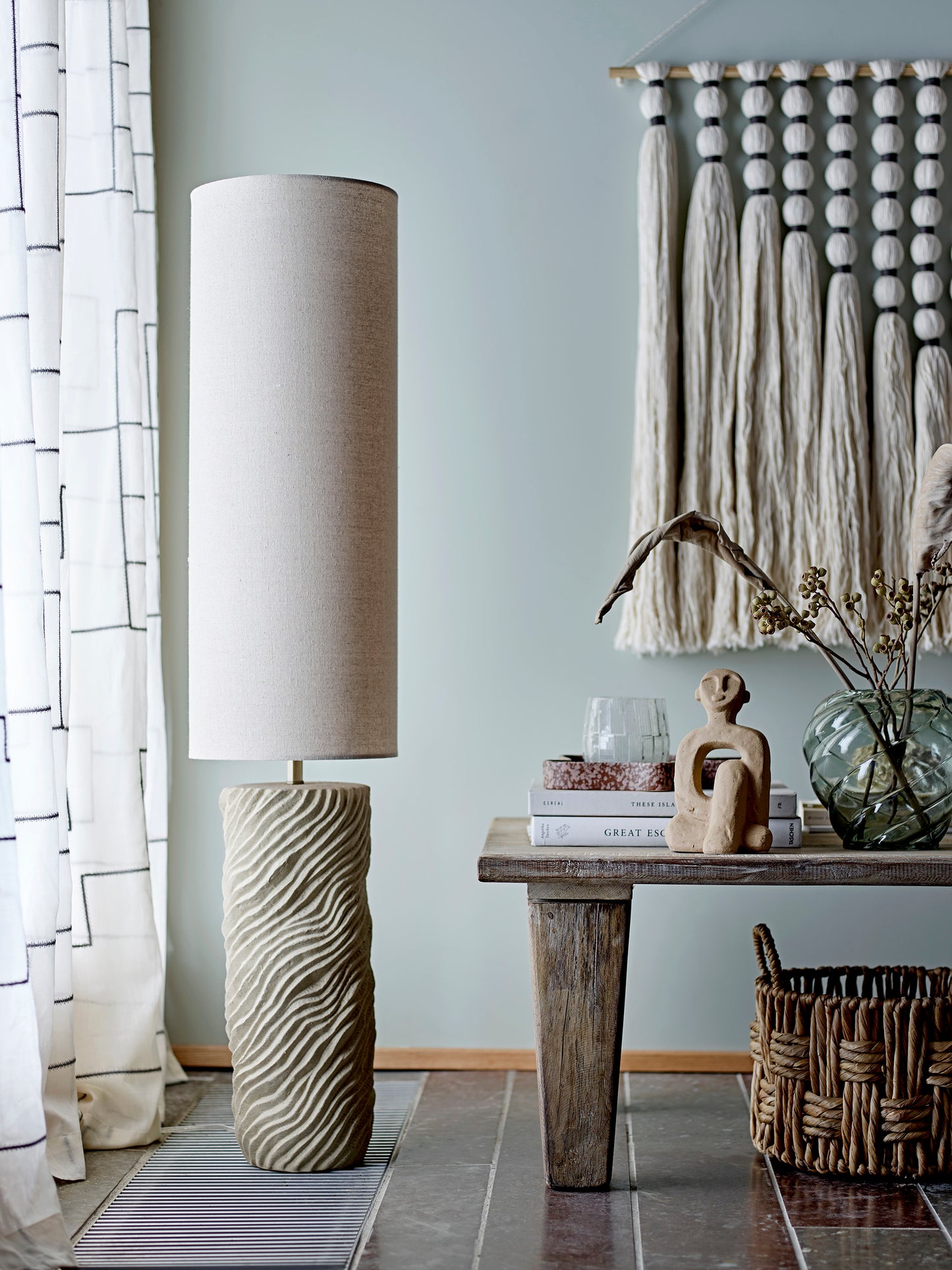 Stehlampe Payah, Natur, Steingut