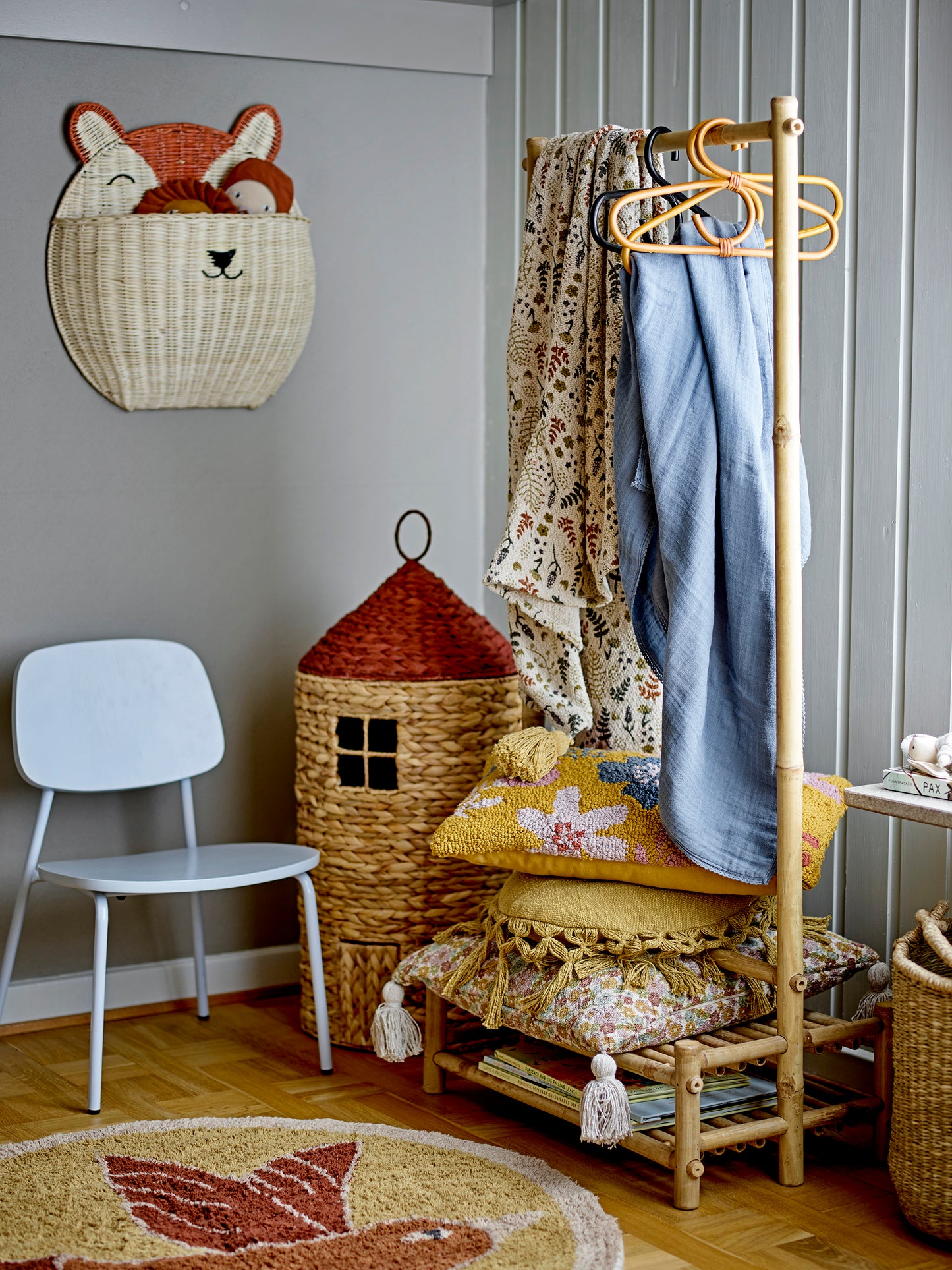 Wandkorb Gerti, Natur, Rattan