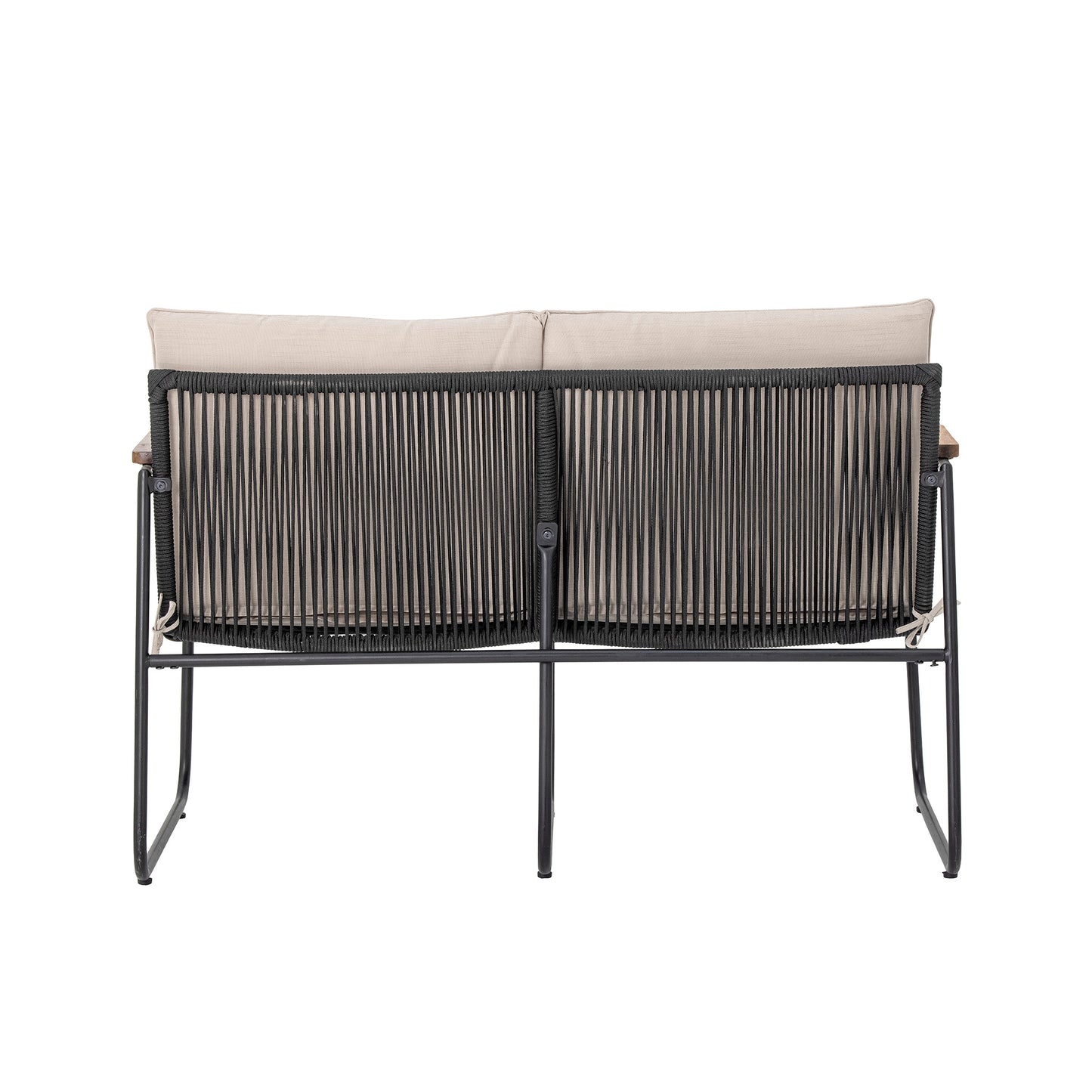 Sofa Hampton, Schwarz, Metall