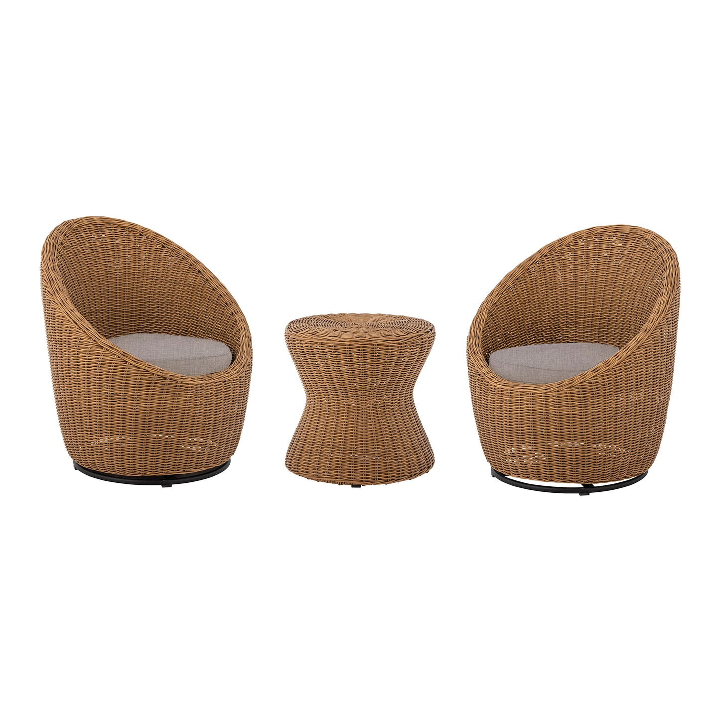 Loungesessel Roccas, Braun, Polyrattan
