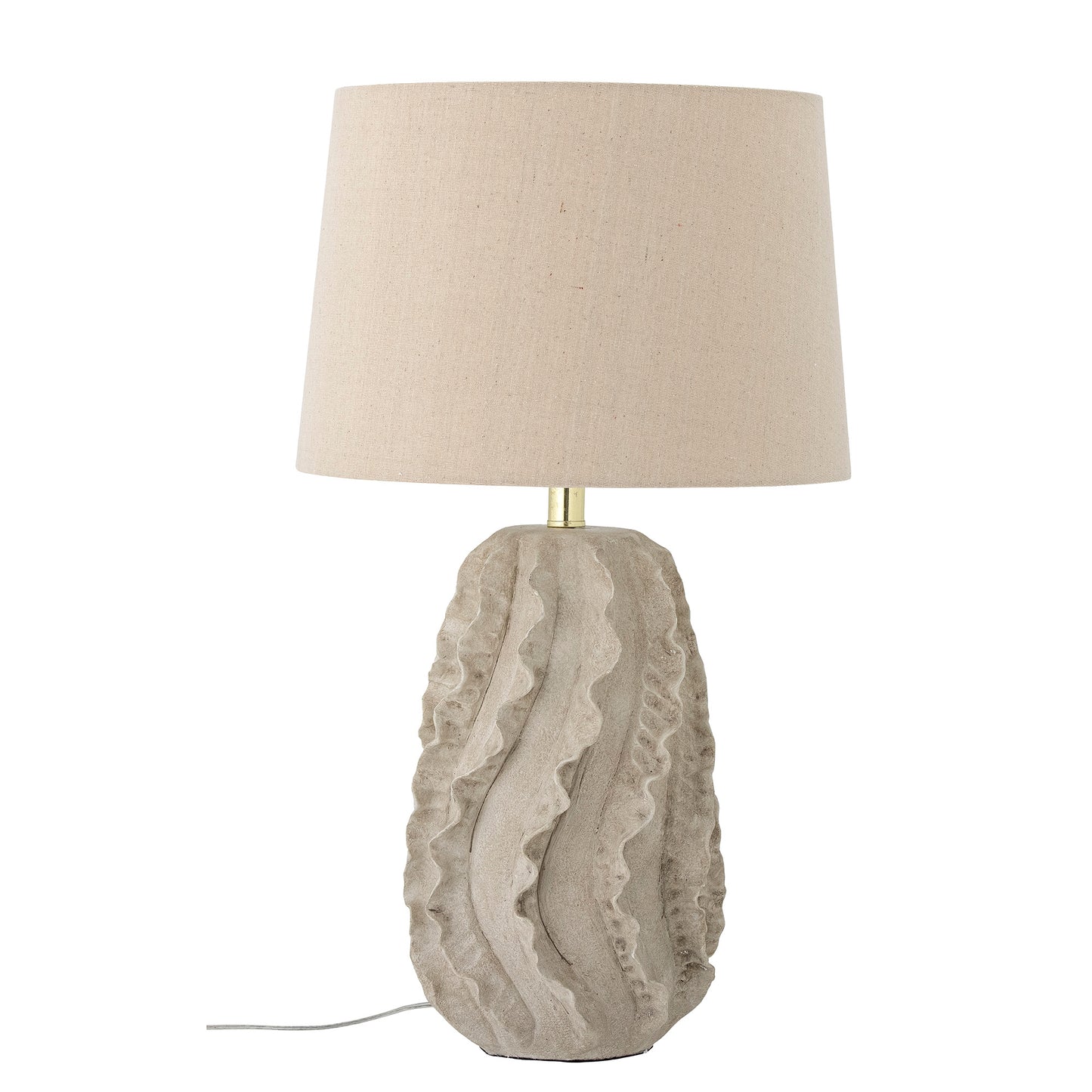 Tischlampe Natika, Natur, Steingut