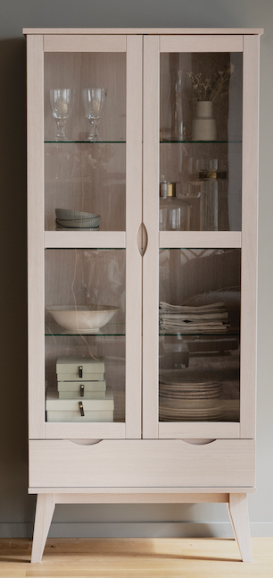 Glasschrank Filippa, Whitewash