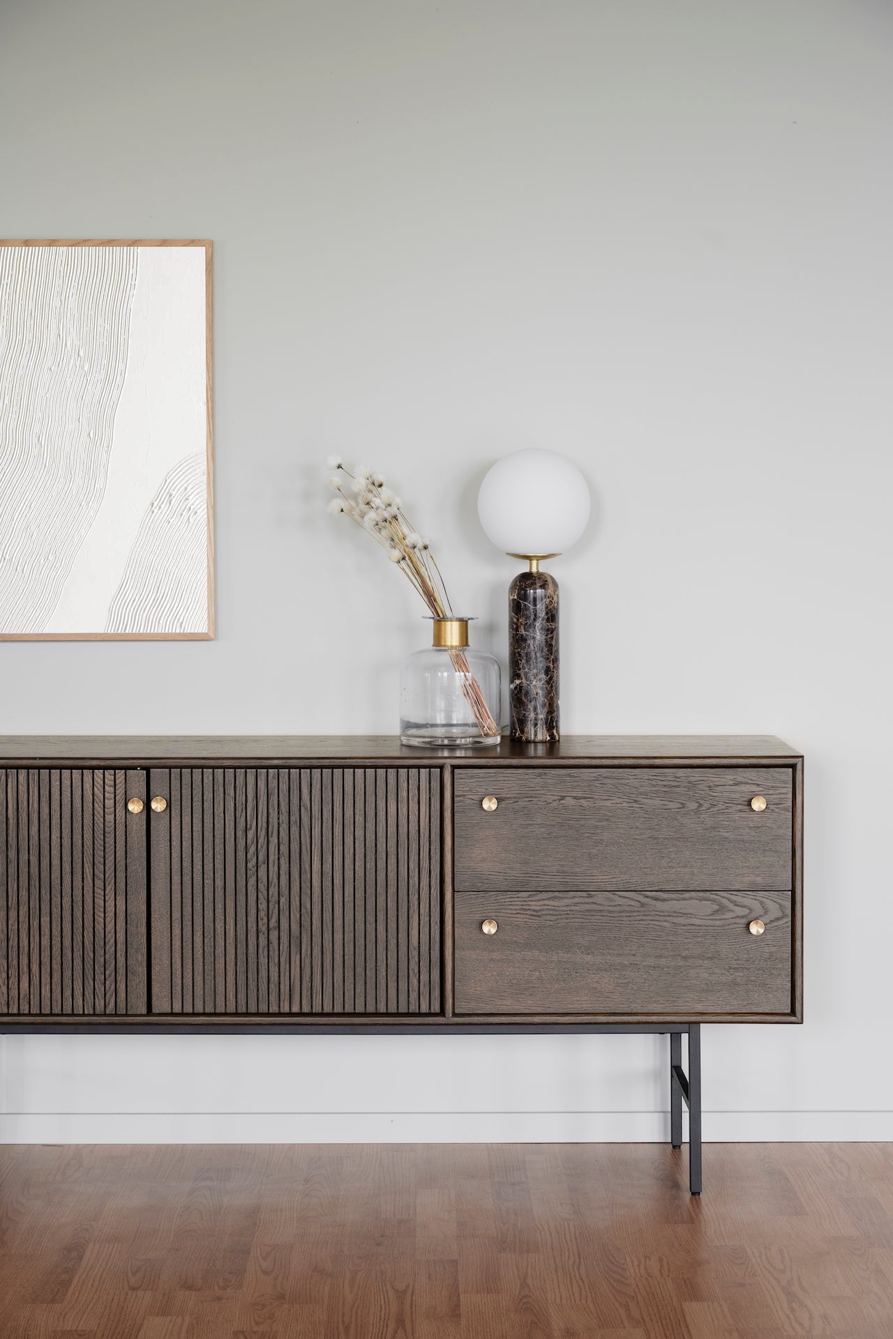 Sideboard Clearbrook, Braun/Schwarz