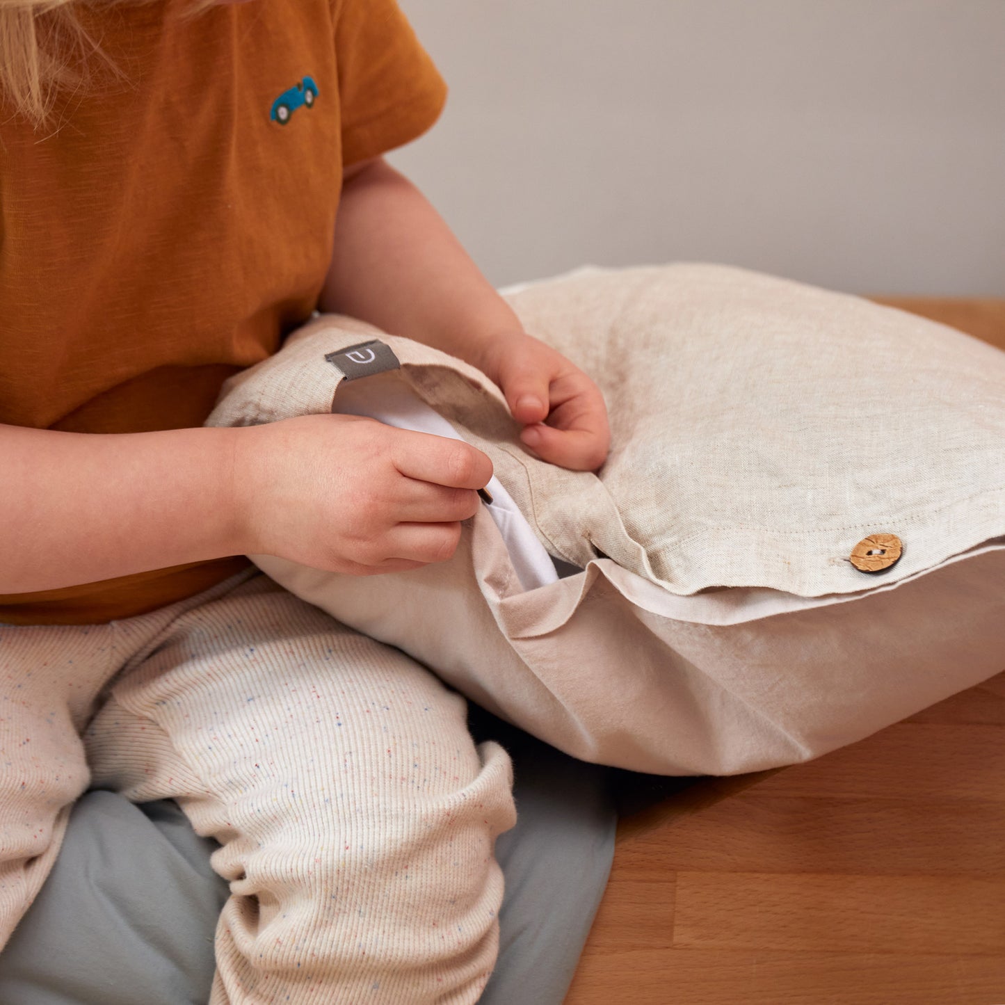 Leinen-Kinderbettwäsche Mafalda Mini