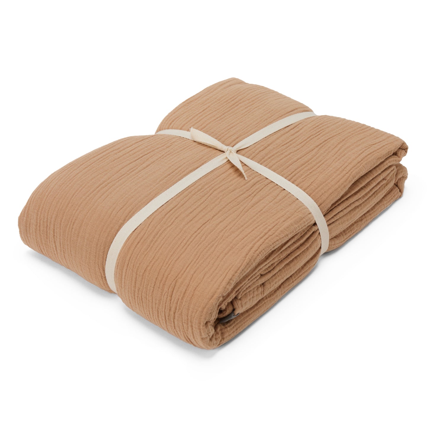 Musselin-Kinderbettwäsche-Set Mondimi Mini, Kork