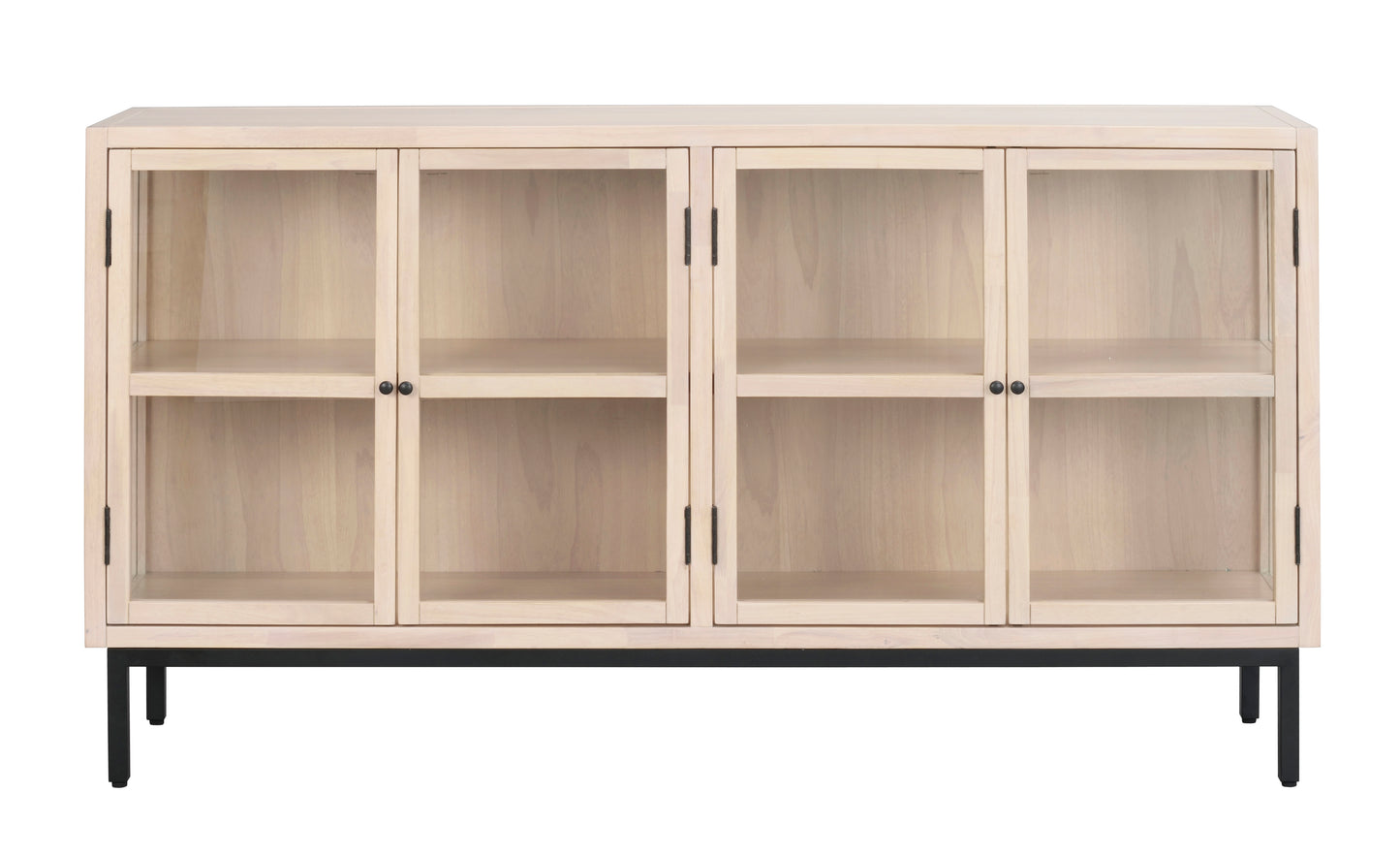 Sideboard Marshalle, Whitewash/Schwarz