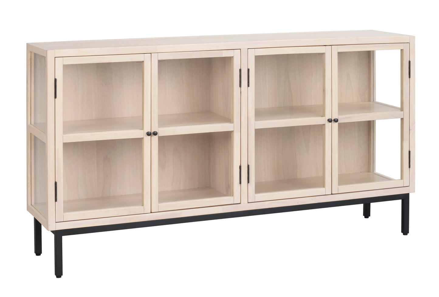 Sideboard Marshalle, Whitewash/Schwarz
