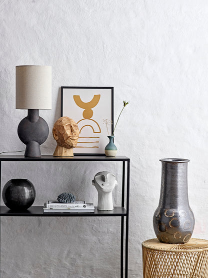 Tischlampe Sergio, Braun, Terrakotta