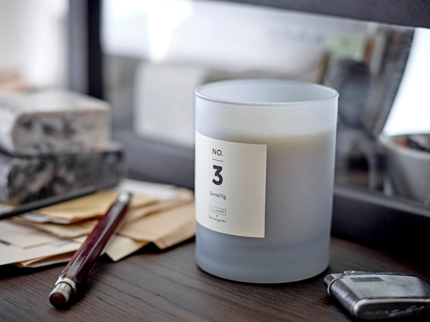 NO. 3 - Santal Fig Duftkerze, Blue, Natürliches Wachs