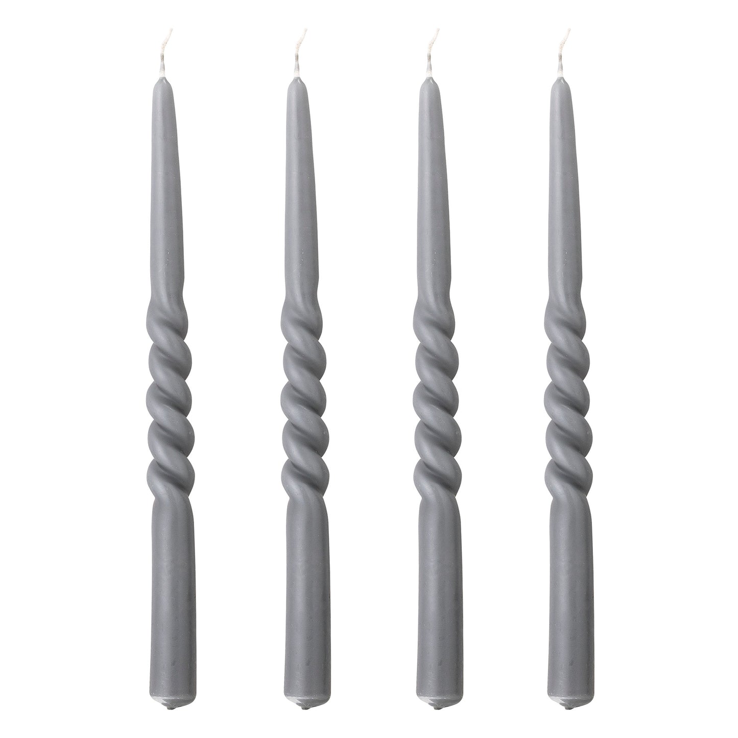 Kerze Twist, Grau, Parafin