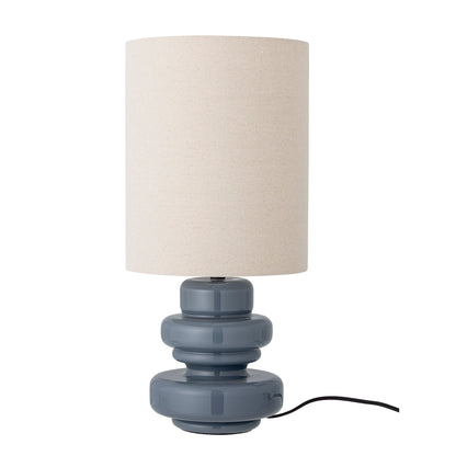 Tischlampe Fabiola, Blue, Glas