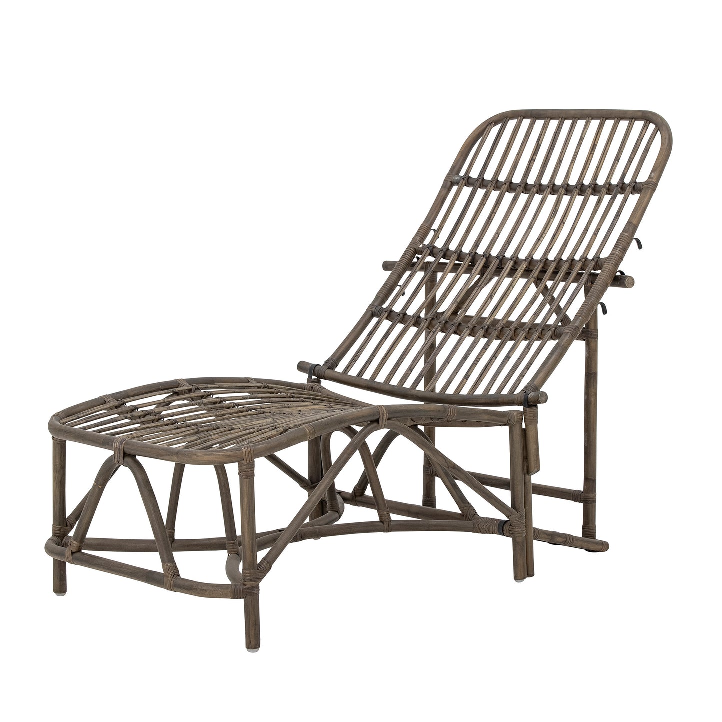 Liegestuhl Dione, Braun, Rattan