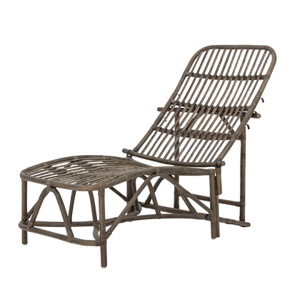 Liegestuhl Dione, Braun, Rattan