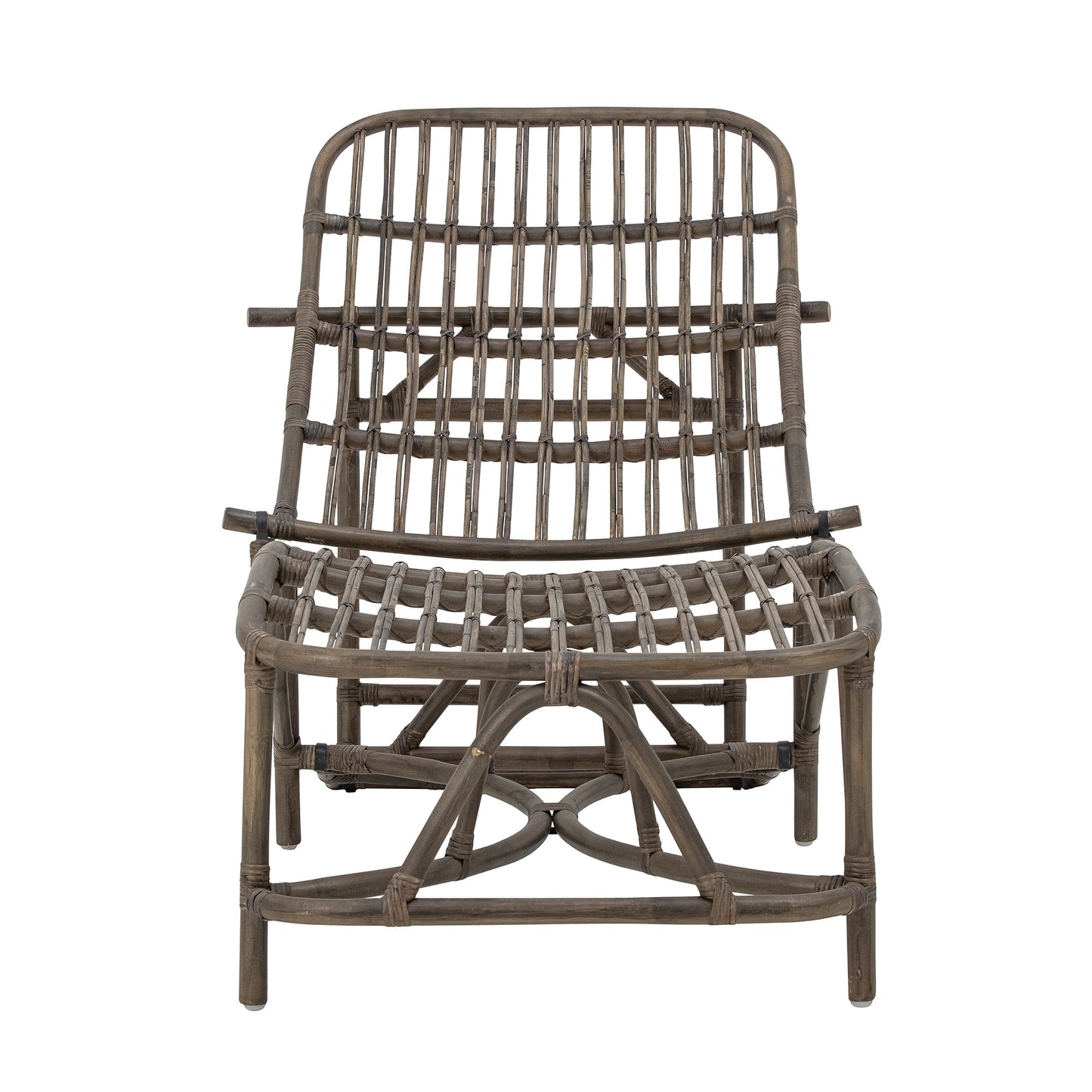 Liegestuhl Dione, Braun, Rattan