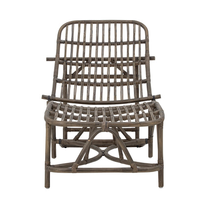 Liegestuhl Dione, Braun, Rattan
