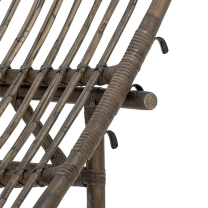 Liegestuhl Dione, Braun, Rattan