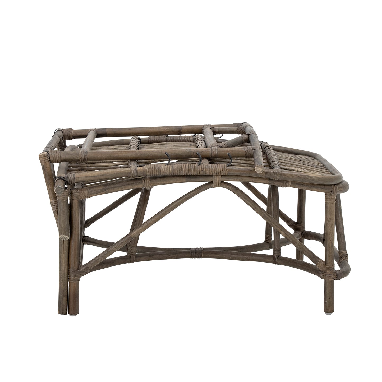 Liegestuhl Dione, Braun, Rattan