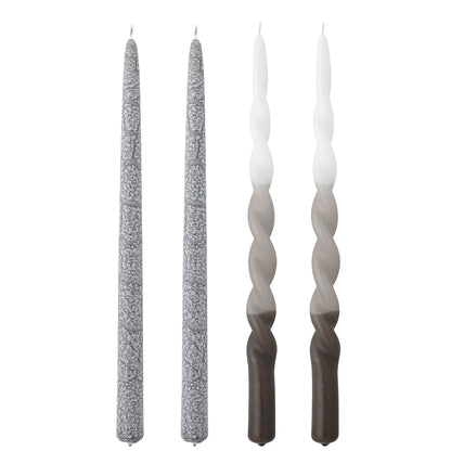 Kerze Frost, Grau, Parafin