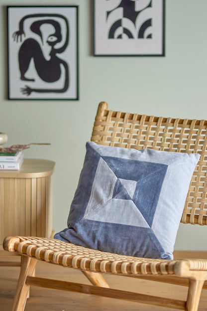 Kissen Aban, Blue, Baumwolle