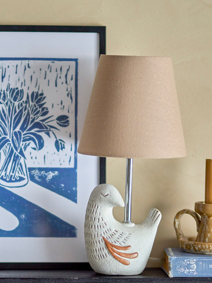 Tischlampe Kylie, Natur, Steingut