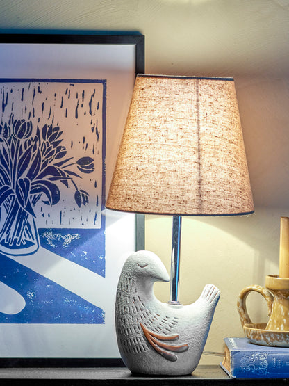 Tischlampe Kylie, Natur, Steingut