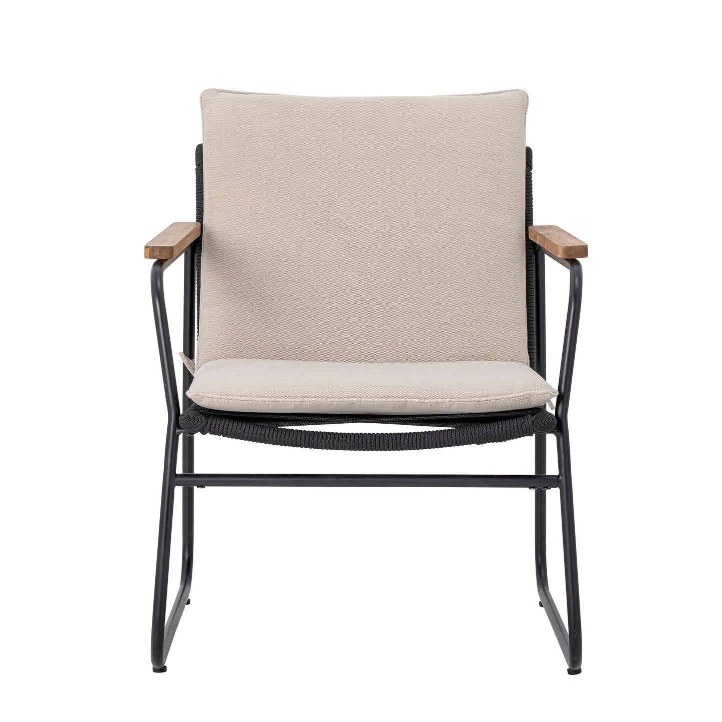 Loungesessel Hampton, Schwarz, Metall