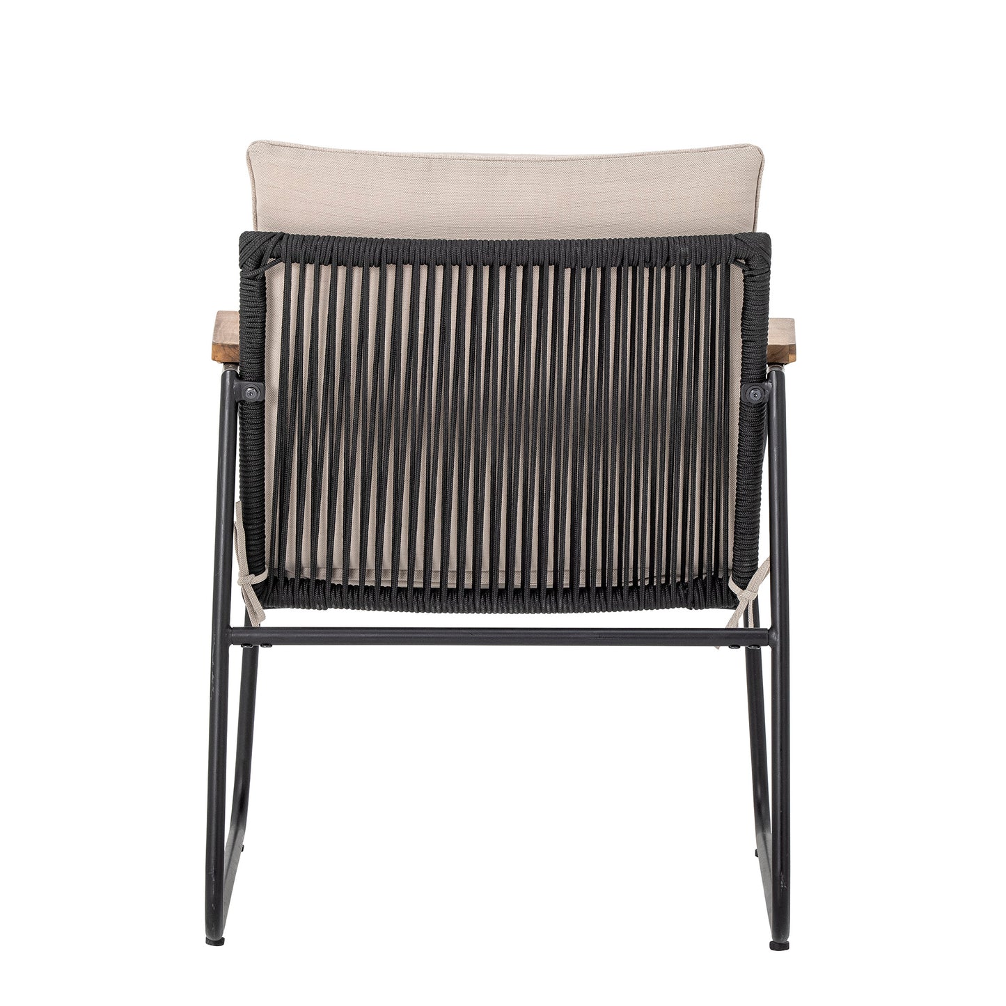 Loungesessel Hampton, Schwarz, Metall