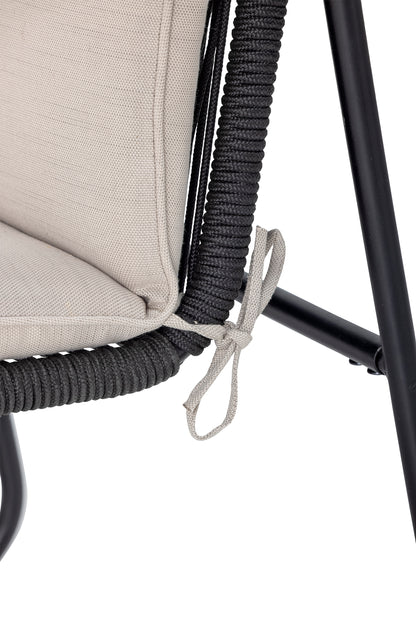 Sofa Hampton, Schwarz, Metall
