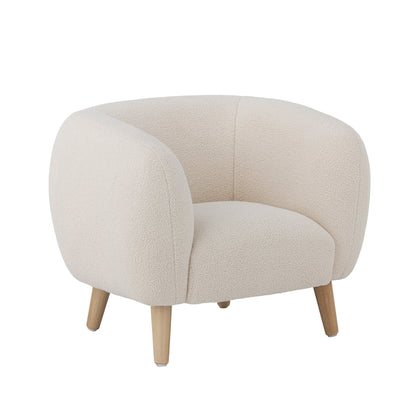 Loungesessel Cade, Weiß, Polyester