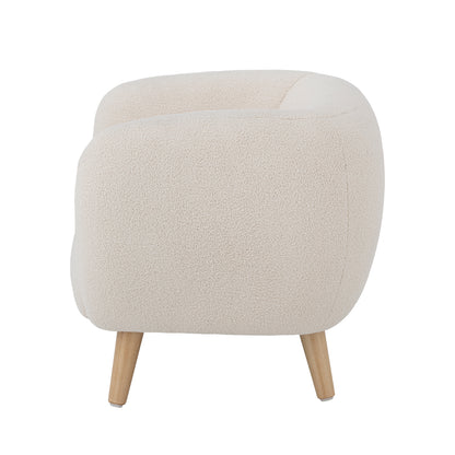 Loungesessel Cade, Weiß, Polyester