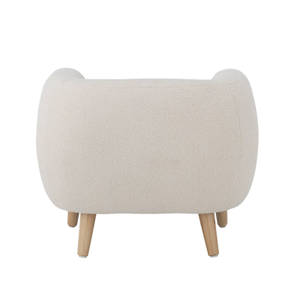 Loungesessel Cade, Weiß, Polyester