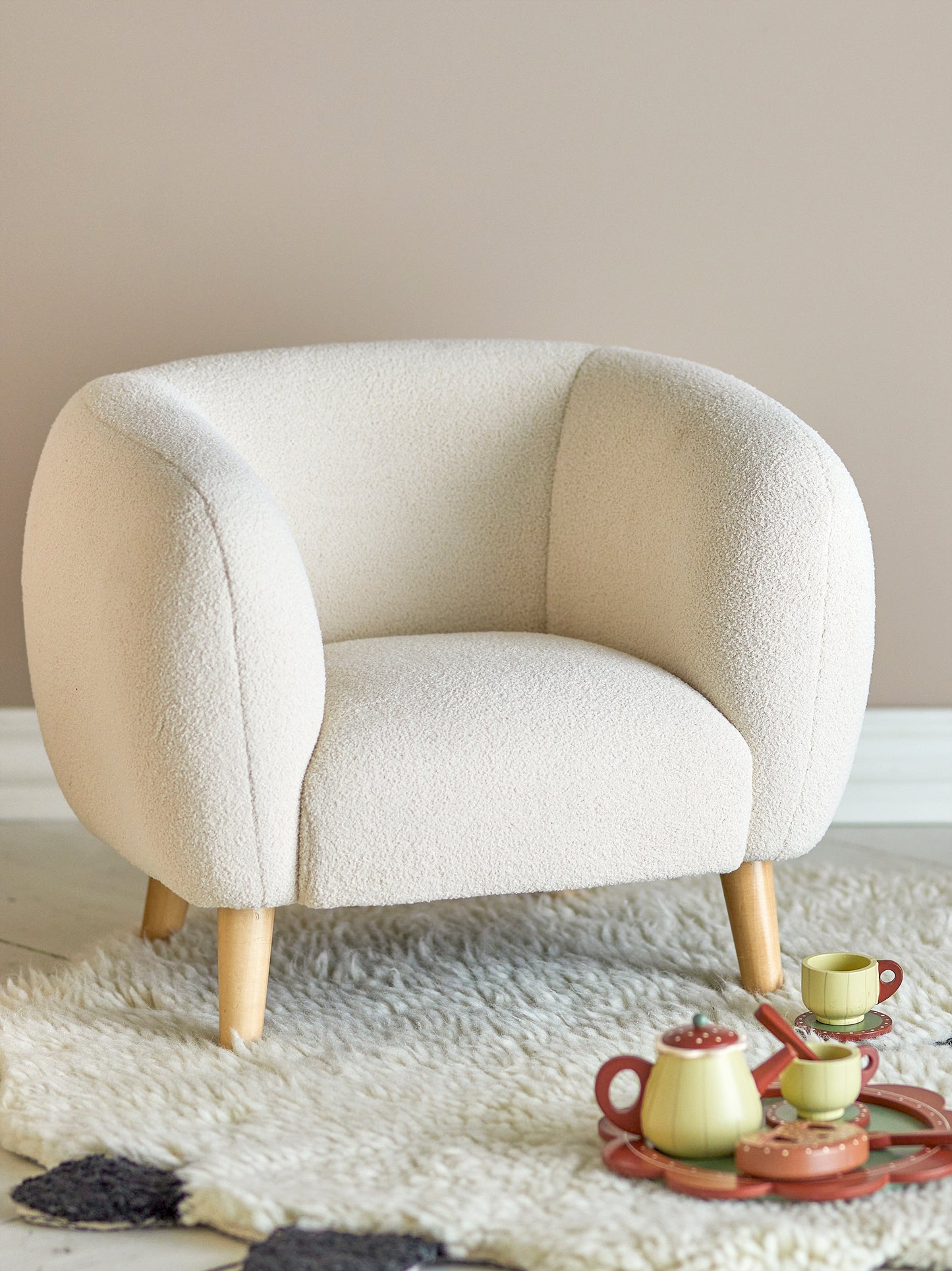 Loungesessel Cade, Weiß, Polyester