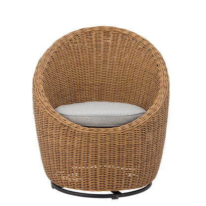 Loungesessel Roccas, Braun, Polyrattan