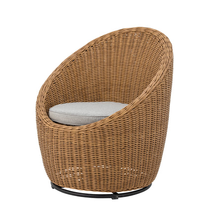 Loungesessel Roccas, Braun, Polyrattan