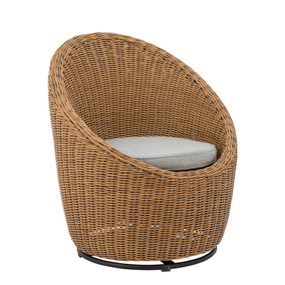 Loungesessel Roccas, Braun, Polyrattan