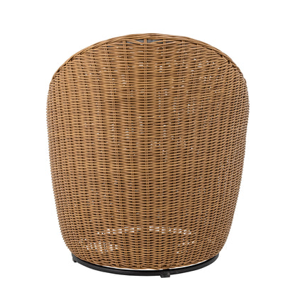 Loungesessel Roccas, Braun, Polyrattan