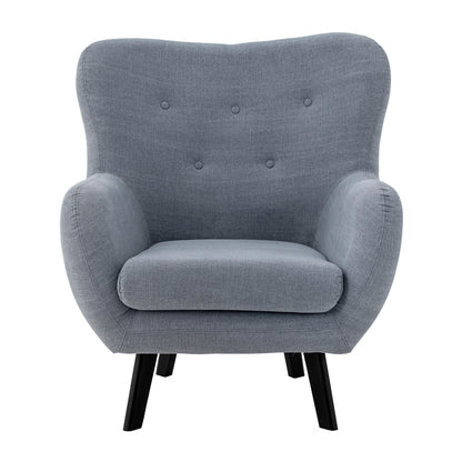 Loungesessel Beau, Blue, Baumwolle