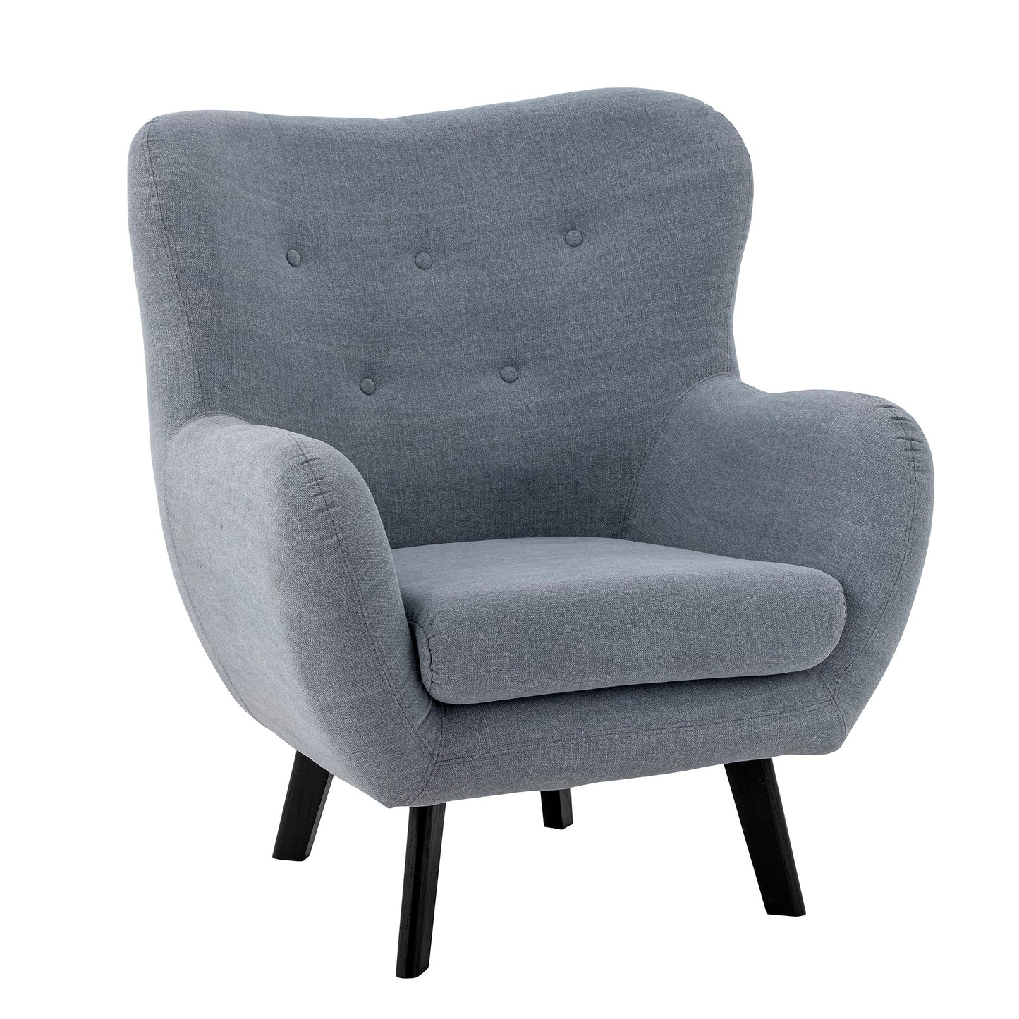 Loungesessel Beau, Blue, Baumwolle