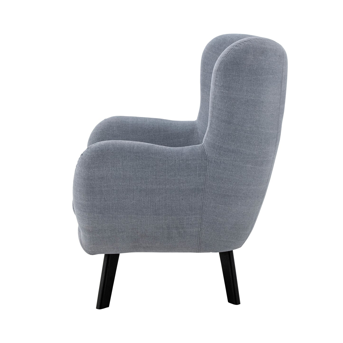 Loungesessel Beau, Blue, Baumwolle
