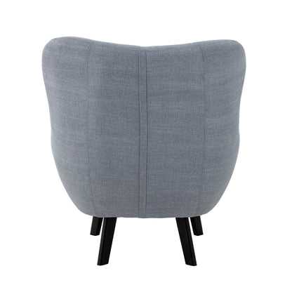 Loungesessel Beau, Blue, Baumwolle
