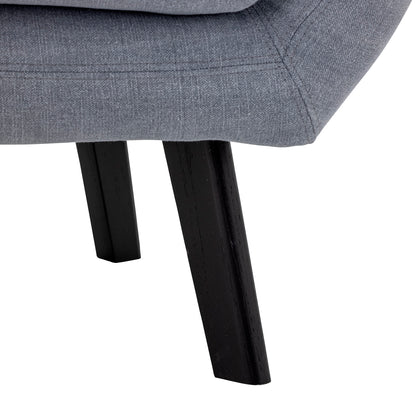 Loungesessel Beau, Blue, Baumwolle