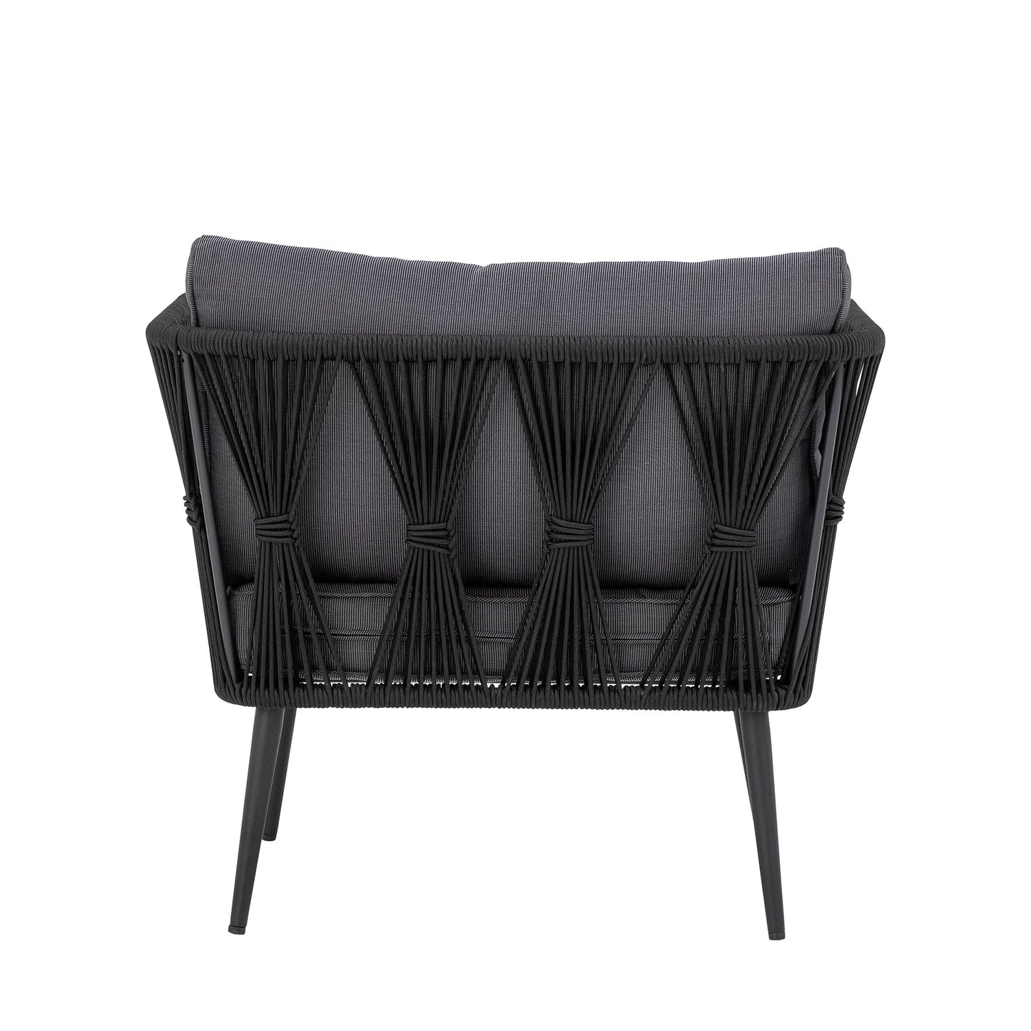 Loungesessel Pavone, Schwarz, Metall